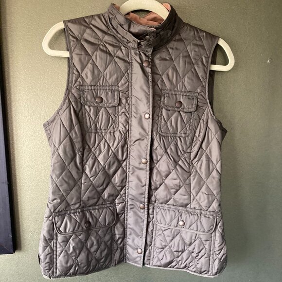 Banana Republic Quilted Vest, Olive Green, Size M - Picture 1 of 10